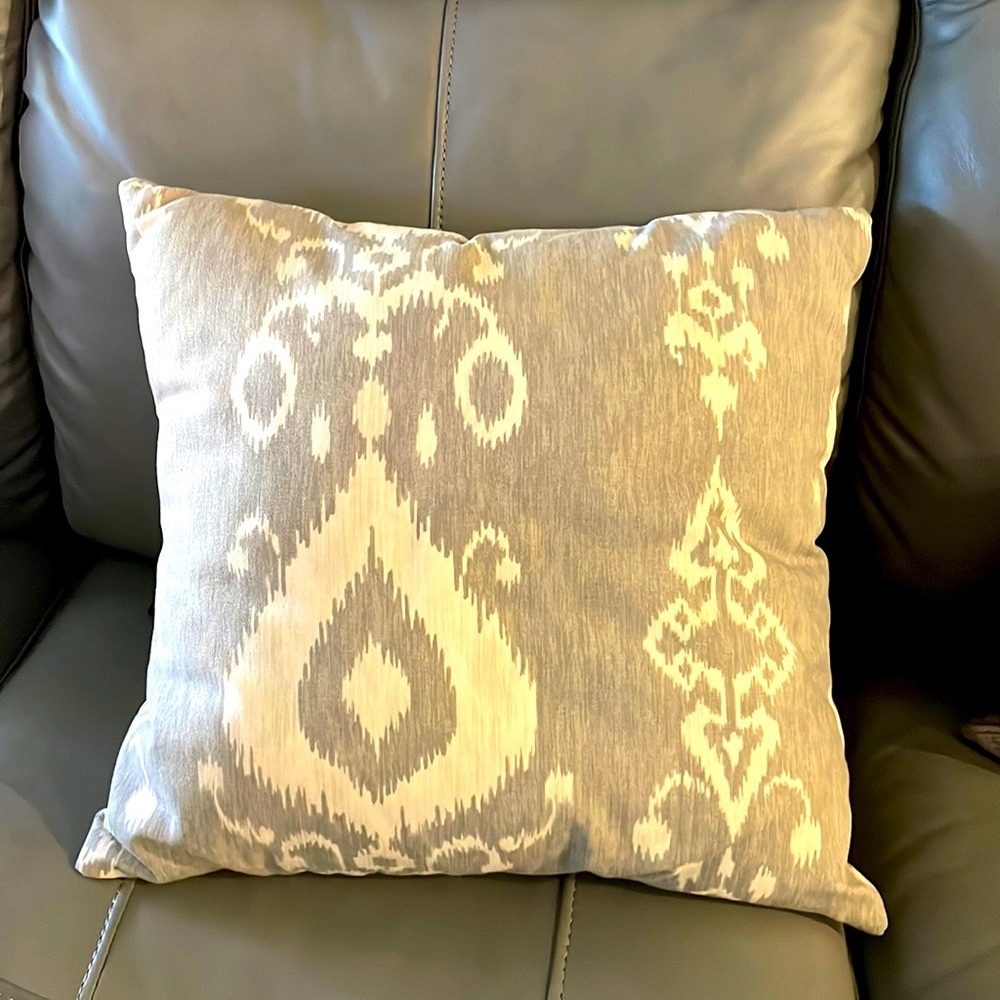 Ikat pillow 18”